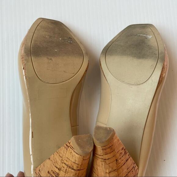 Rampage peep toe cork heel nude - Picture 11 of 12